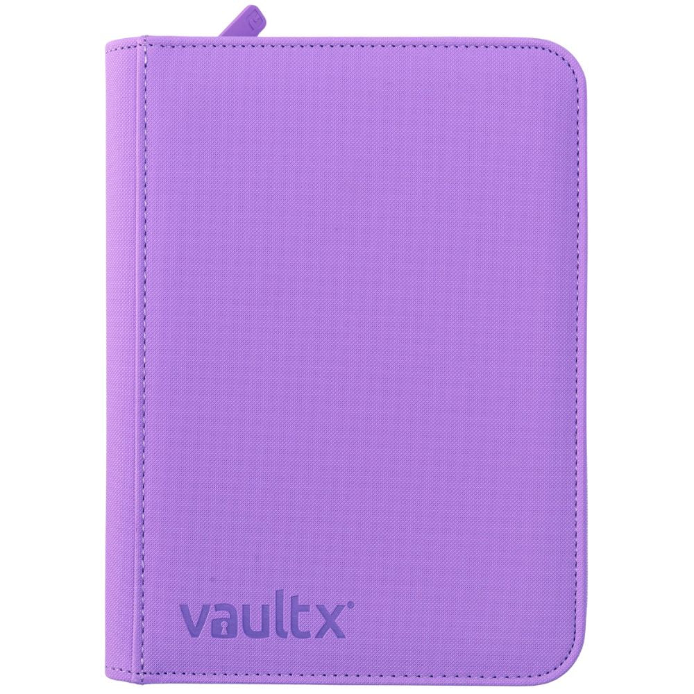 Vault X 4 Pocket Sideloading Zip Binder Purple
