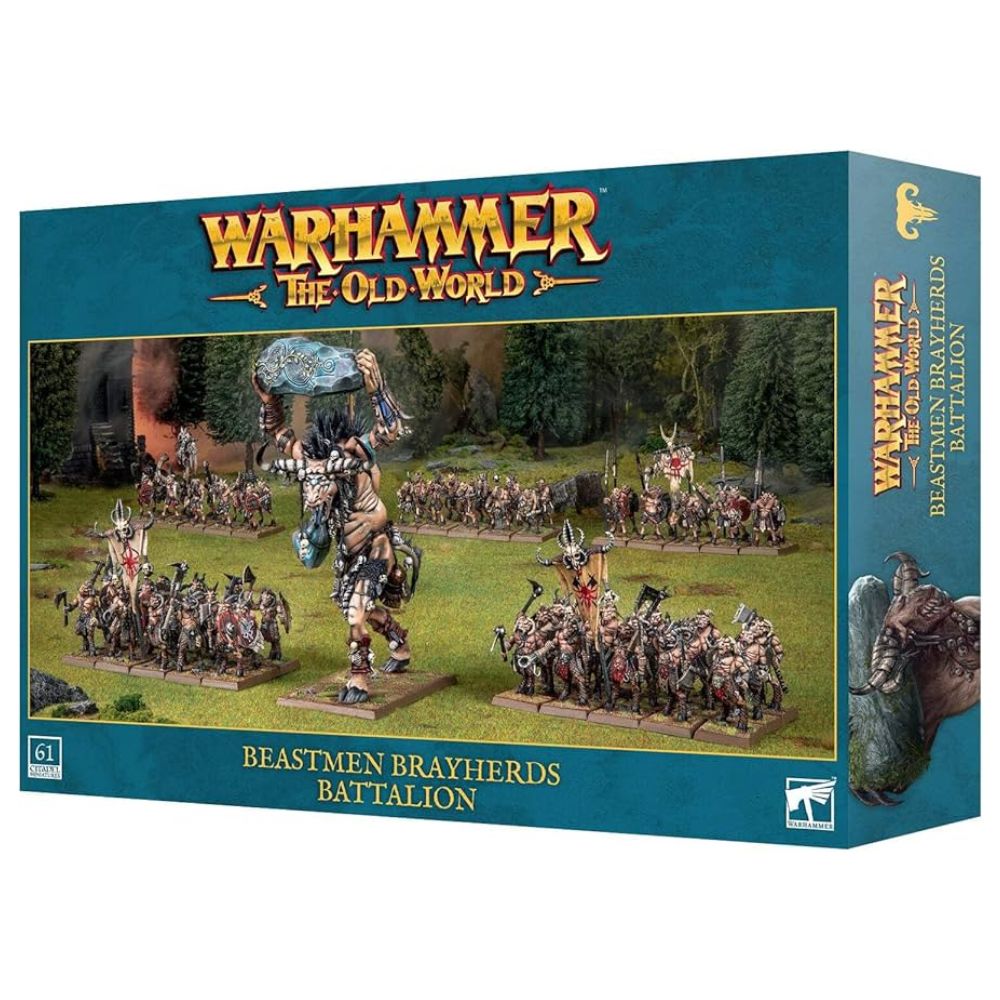 Warhammer Old World Beastmen Brayherds Battalion (Damaged Box)