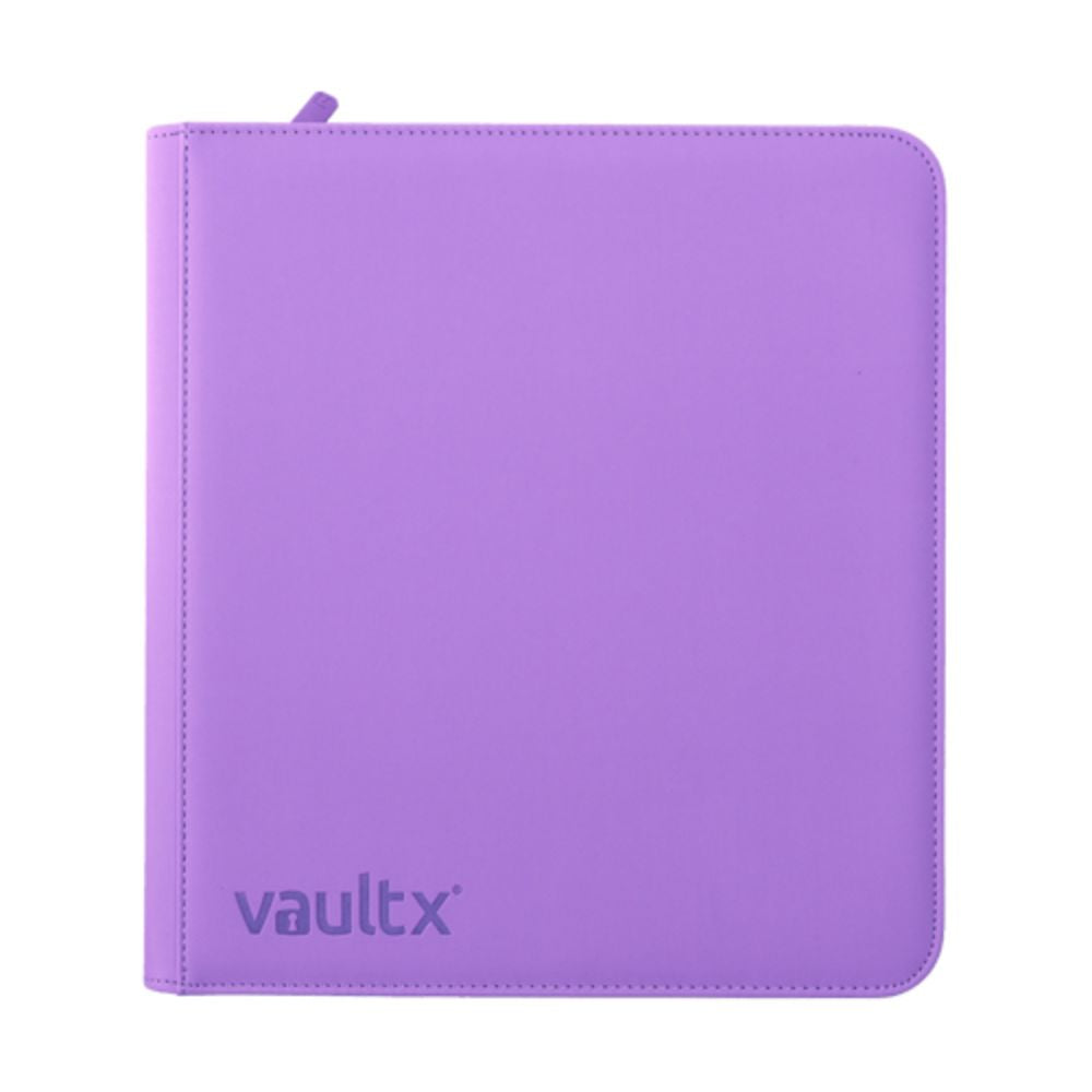 Vault X 12 Pocket Pastel Purple Sideloading Zip Binder