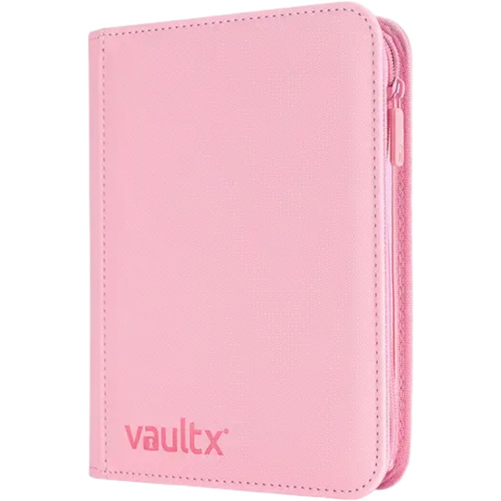 Vault X 4 Pocket Sideloading Zip Binder Pink