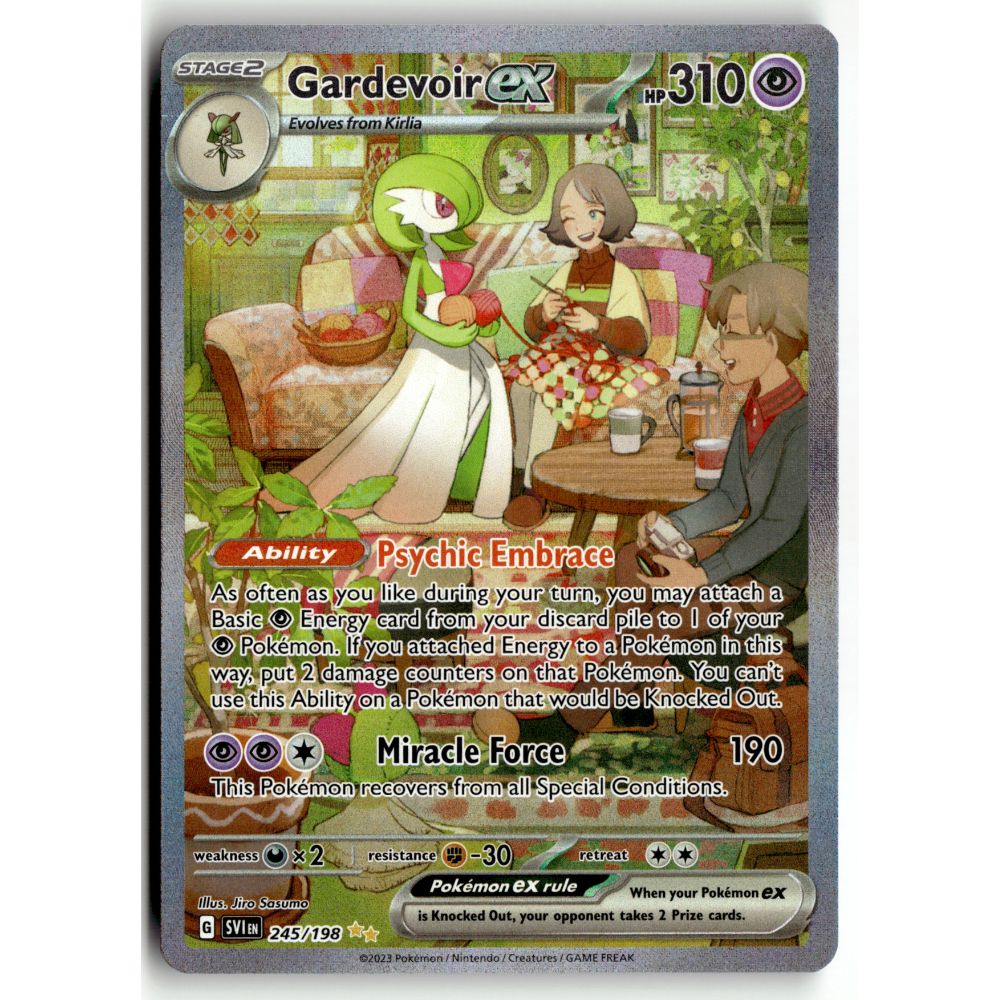Pokemon Gardevoir ex 245/198 Special Illustration Rare Scarlet & Violet NM