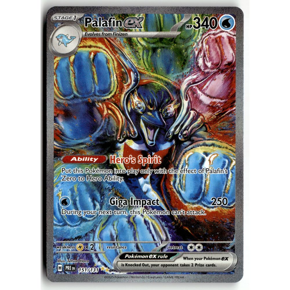 Pokemon Palafin ex 151/131 Special Illustration Rare Prismatic Evolutions NM