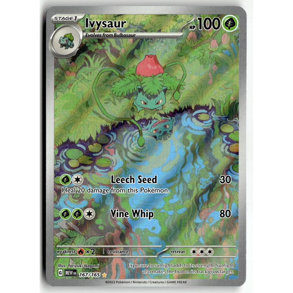 Pokemon Ivysaur 167/165 Illustration Rare 151 NM
