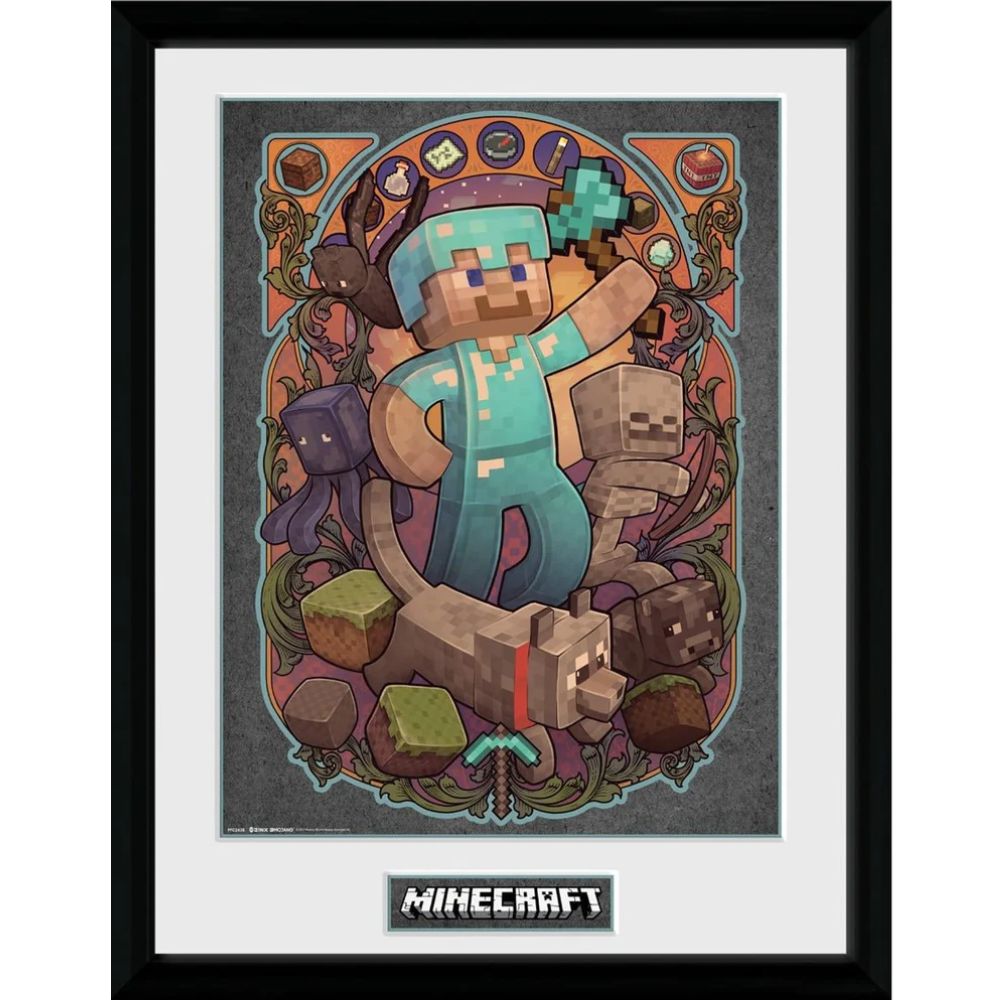 Minecraft Steve Framed Print