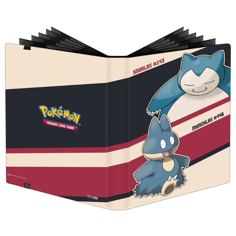 Ultra Pro Pokemon TCG 9 Pocket Pro Snorlax & Munchlax Strap Binder