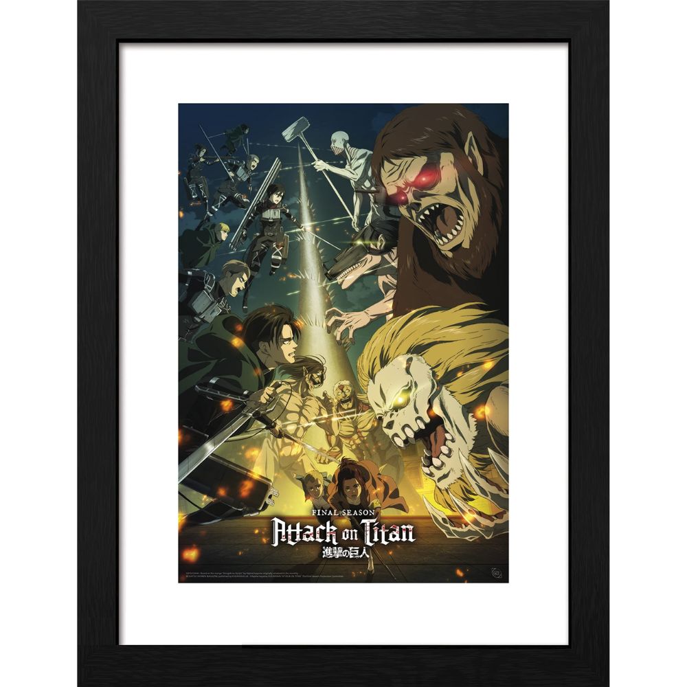 Attack On Titan Framed Print