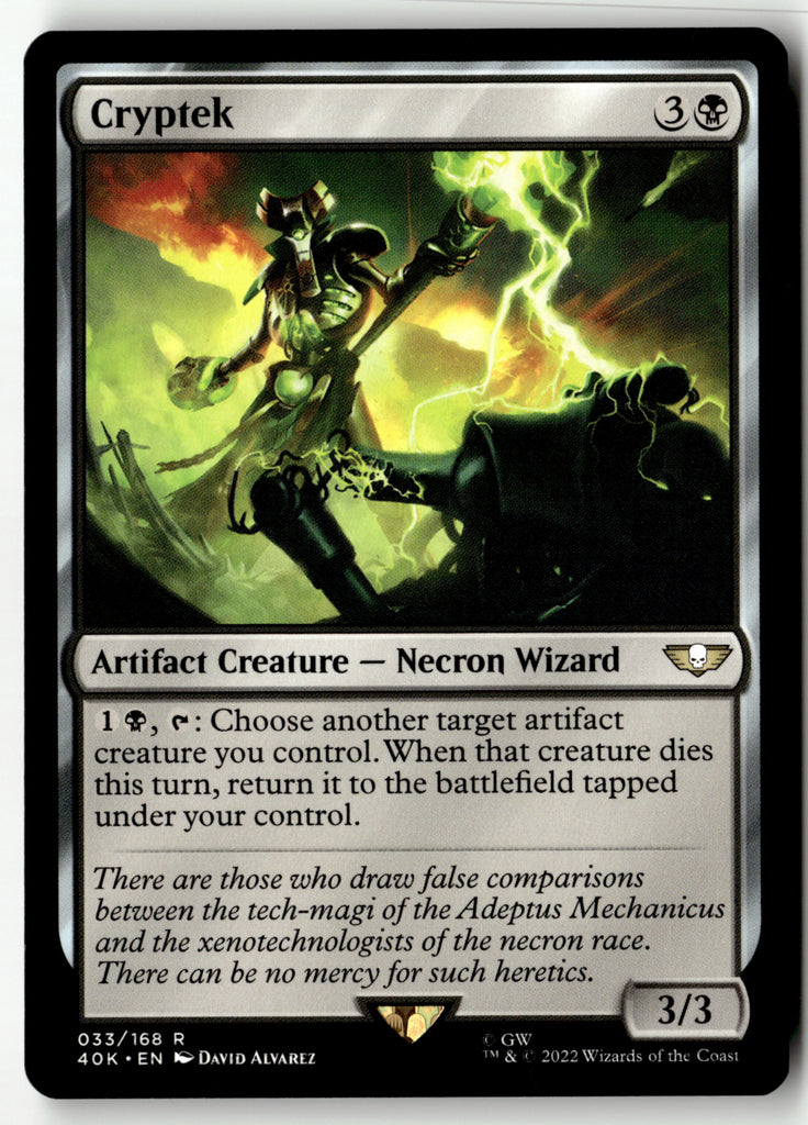 Magic: The Gathering - Cryptek 33 - Warhammer 40,000 Commander - Near Mint