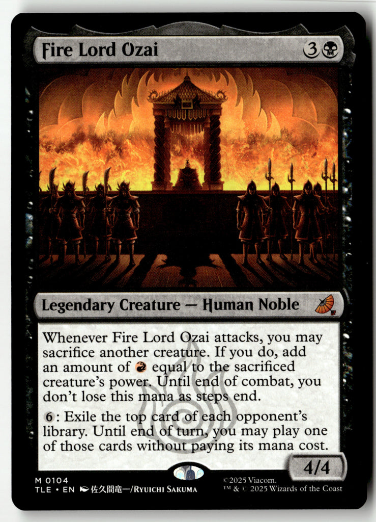 Magic: The Gathering - Fire Lord Ozai 104 - Avatar: The Last Airbender Eternal - Near Mint