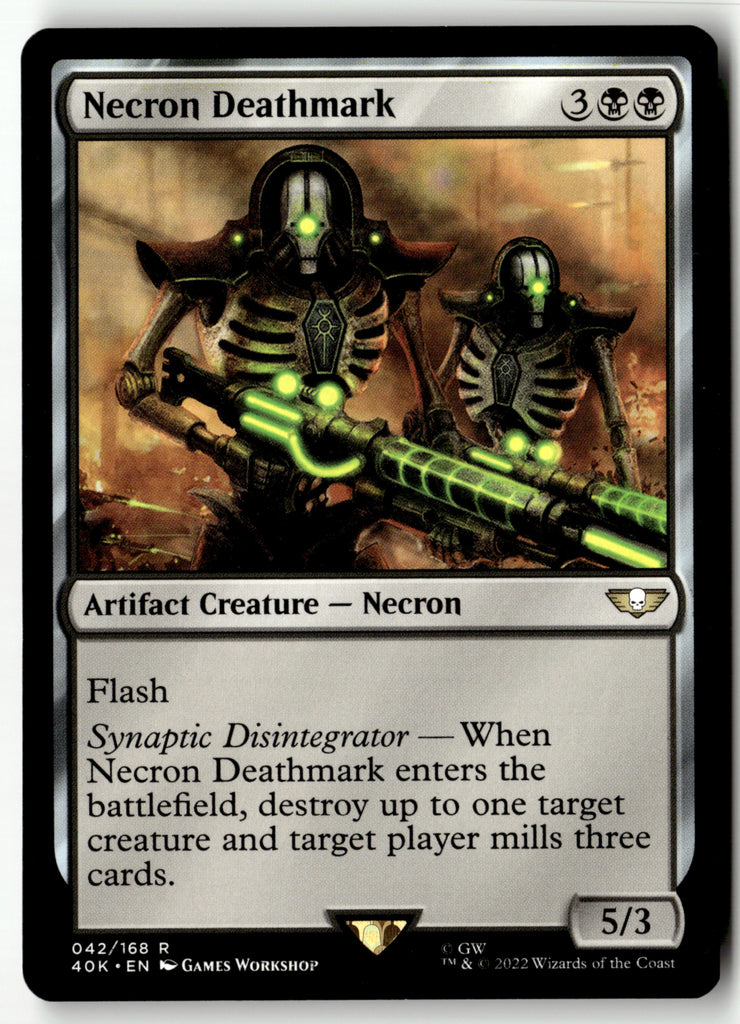 Magic: The Gathering - Necron Deathmark 42 - Warhammer 40,000 Commander - Near Mint