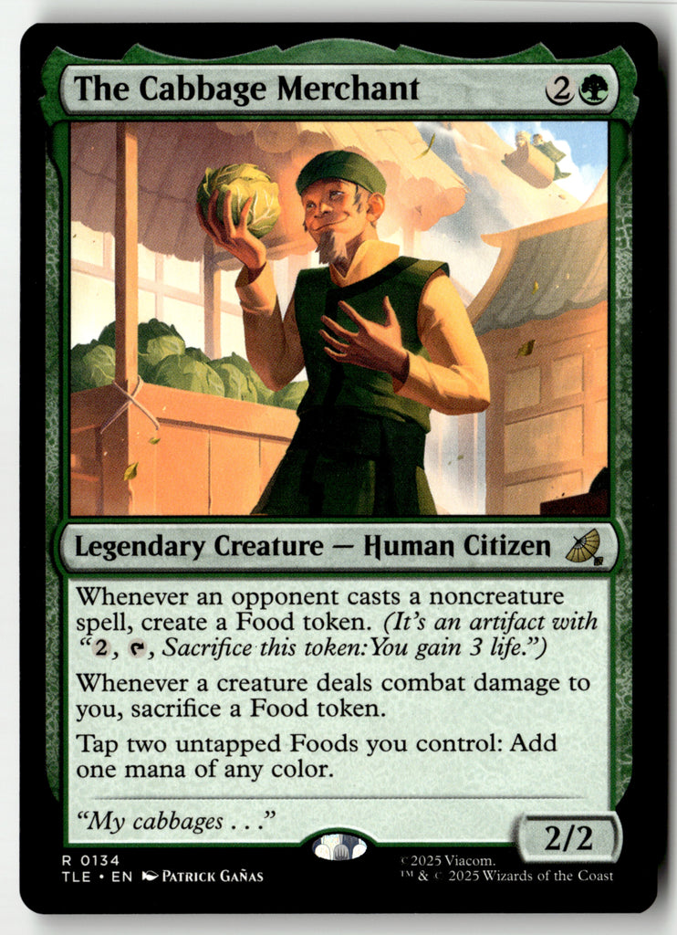 Magic: The Gathering - The Cabbage Merchant 134 - Avatar: The Last Airbender Eternal - Near Mint
