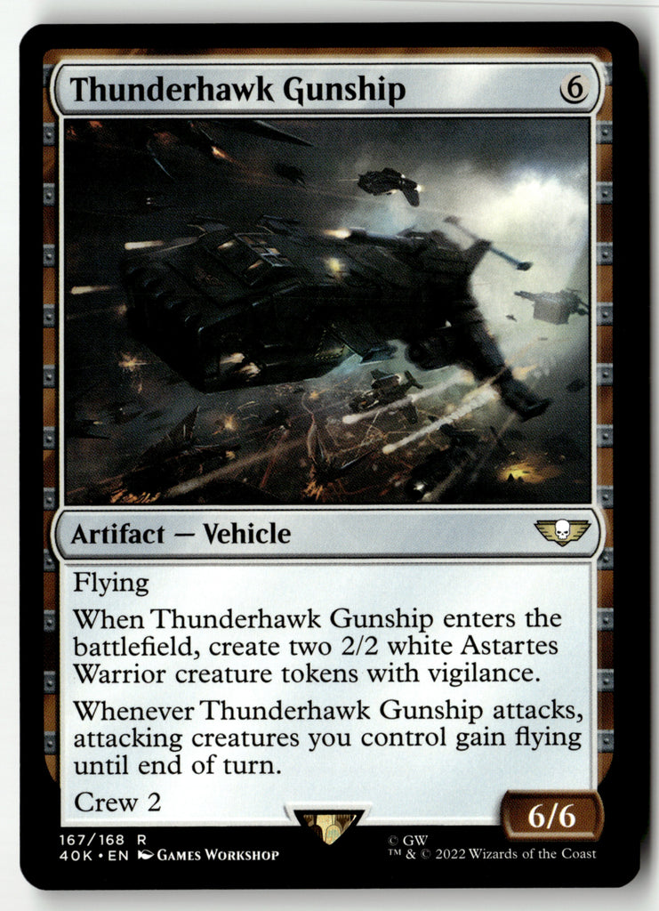 Magic: The Gathering - Thunderhawk Gunship 167 - Warhammer 40,000 Commander - Near Mint
