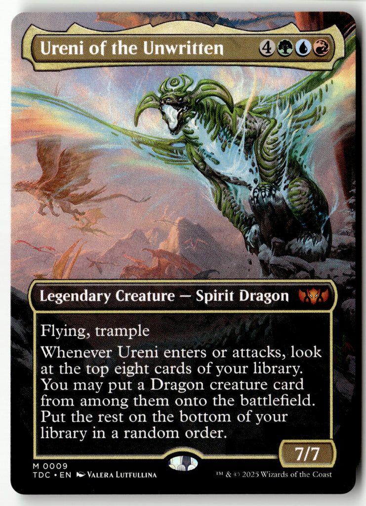 Magic: The Gathering - Ureni of the Unwritten 9 - Tarkir: Dragonstorm Commander - Near Mint