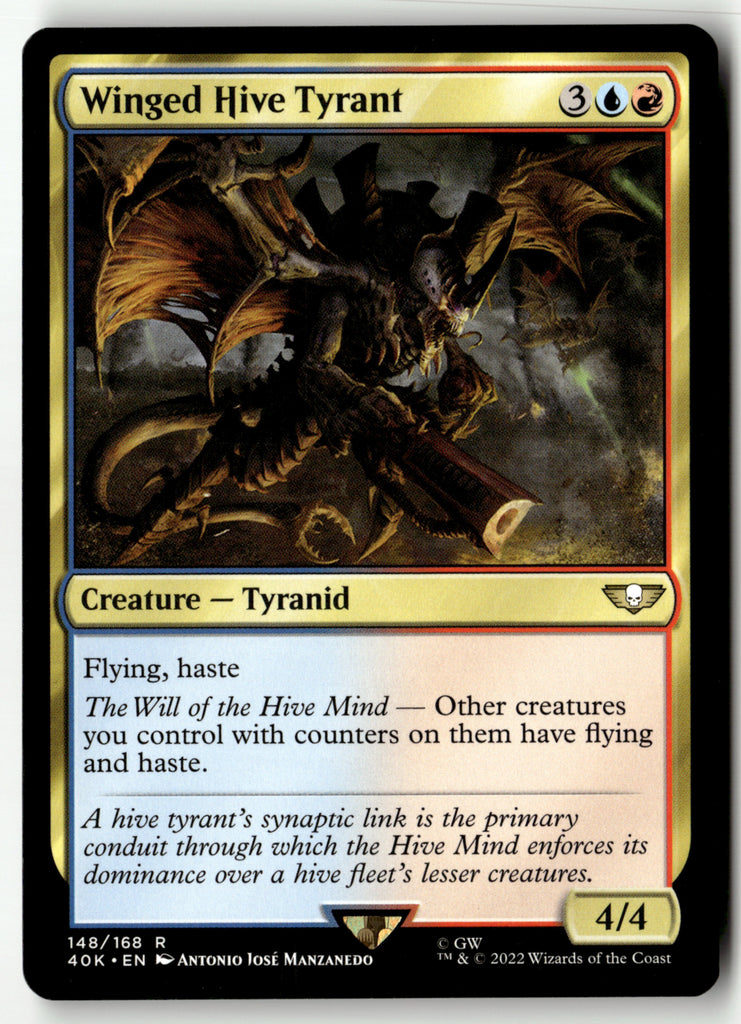 Magic: The Gathering - Winged Hive Tyrant 148 - Warhammer 40,000 Commander - Near Mint