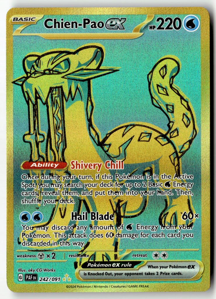 Pokemon - Chien-Pao ex 242 - Paldean Fates - Near Mint