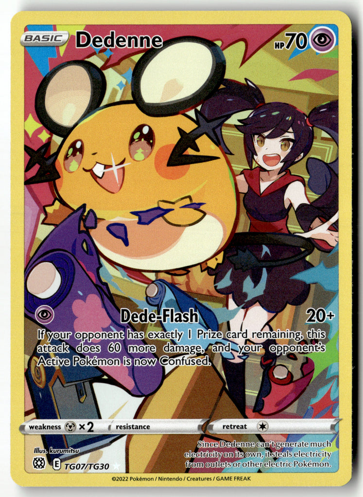 Pokemon - Dedenne TG07 - Brilliant Stars - Near Mint