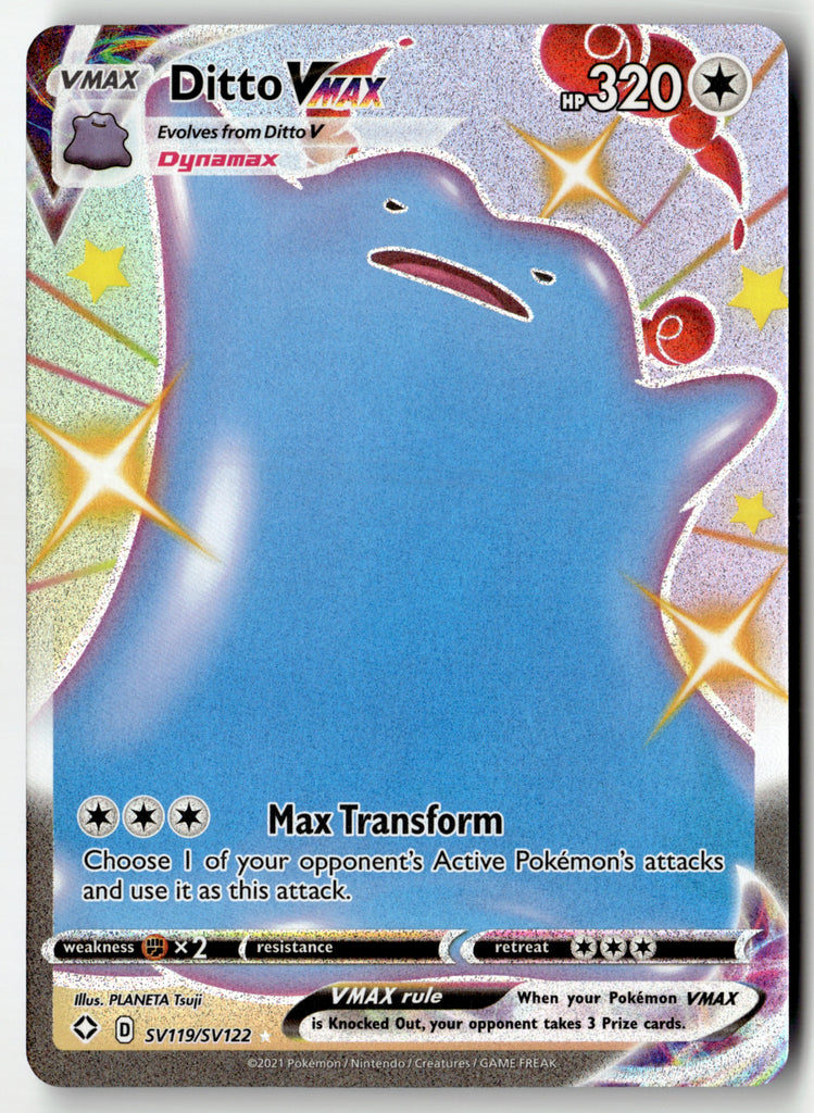 Pokemon - Ditto VMAX SV119 - Shining Fates - Near Mint