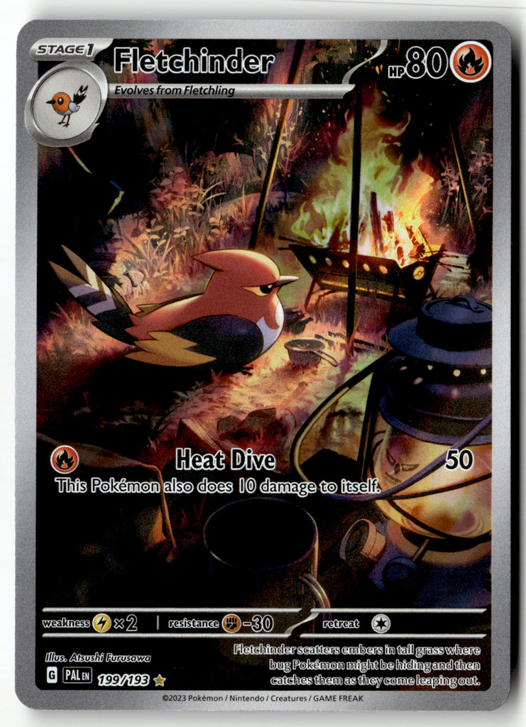 Pokemon - Fletchinder 199 - Paldea Evolved - Near Mint