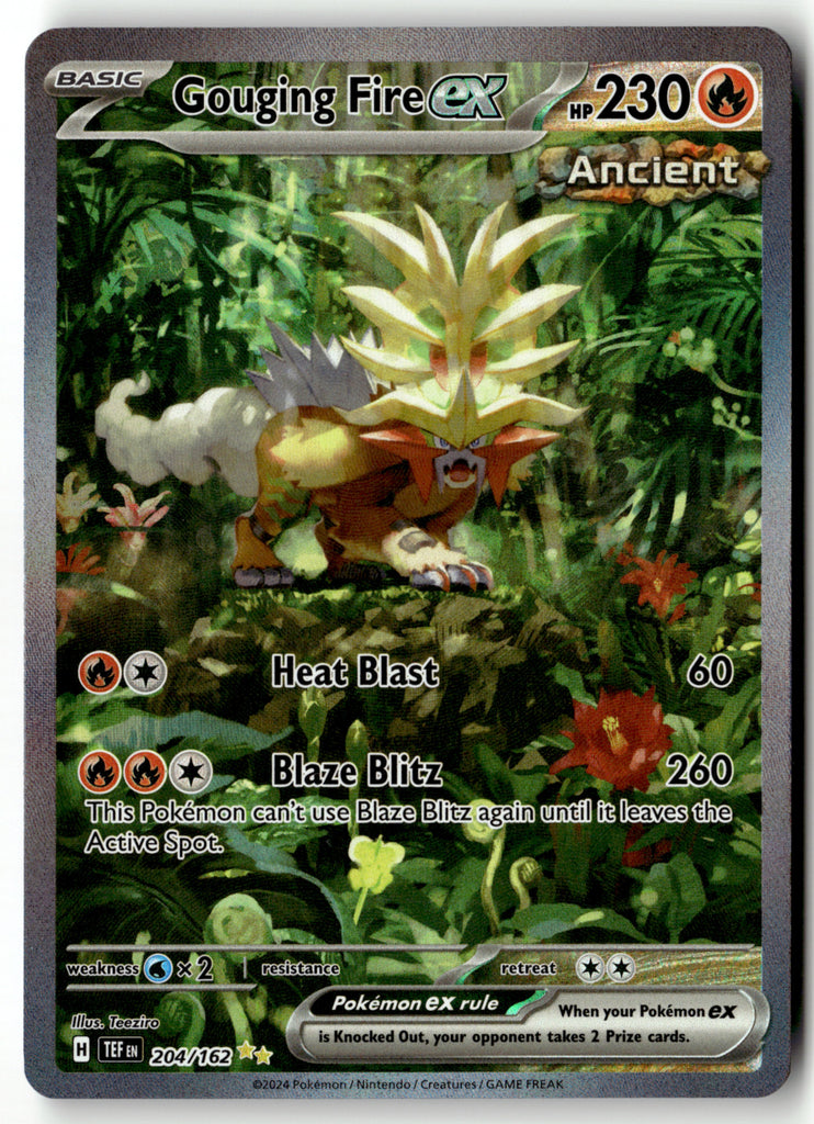 Pokemon - Gouging Fire ex 204 - Temporal Forces - Near Mint