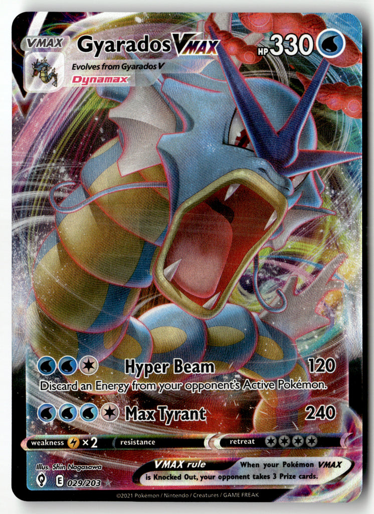Pokemon - Gyarados VMAX 029 - Evolving Skies - Near Mint