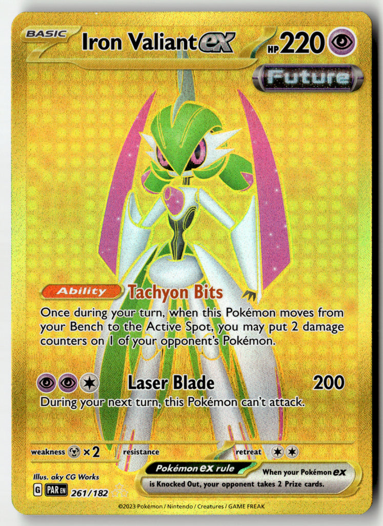 Pokemon - Iron Valiant ex 261 - Paradox Rift - Near Mint