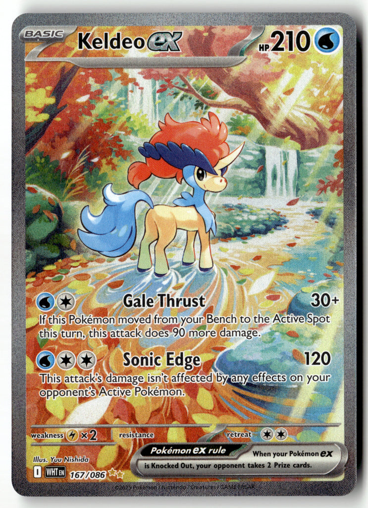 Pokemon - Keldeo ex 167 - White Flare - Near Mint