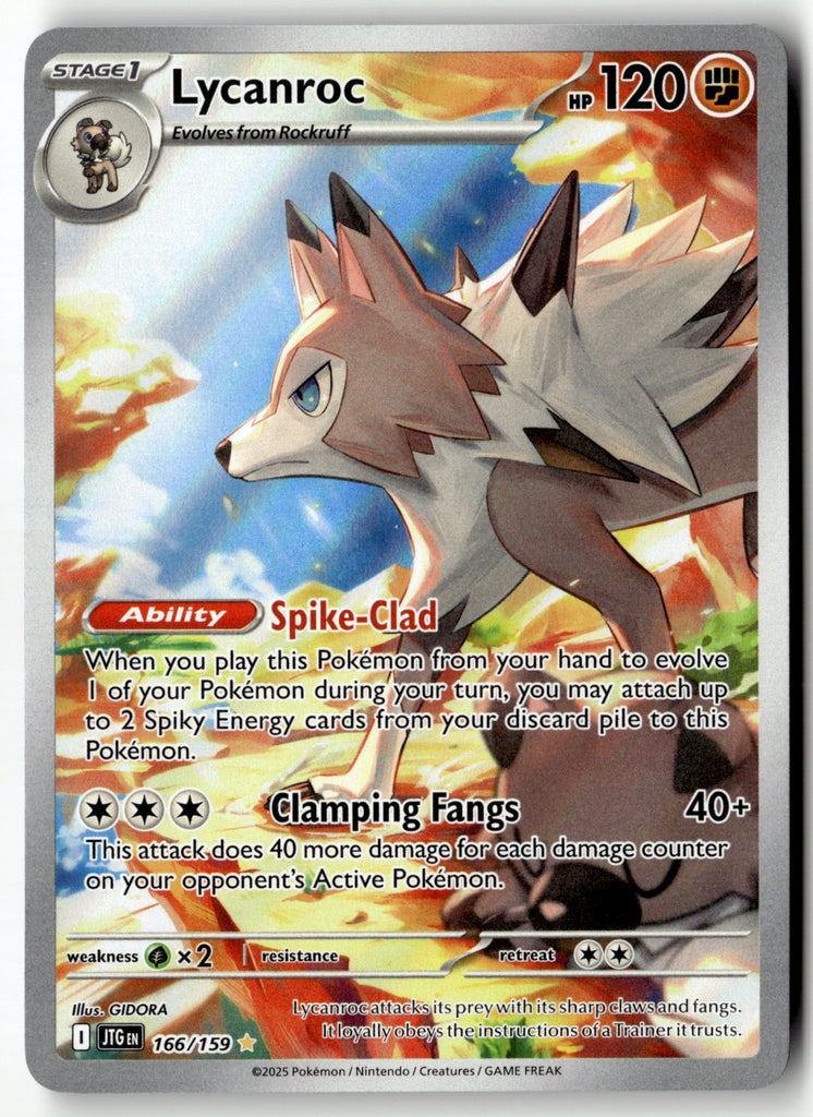 Pokemon - Lycanroc 166 - Journey Together - Near Mint