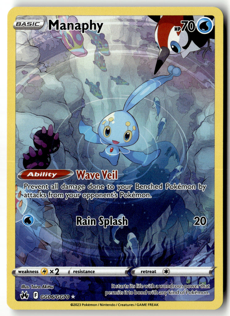Pokemon - Manaphy GG06 - Crown Zenith - Near Mint