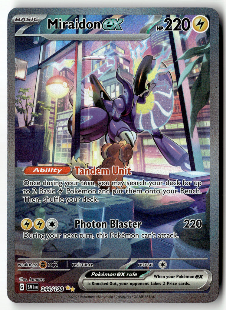 Pokemon - Miraidon ex 244 - Scarlet & Violet - Near Mint