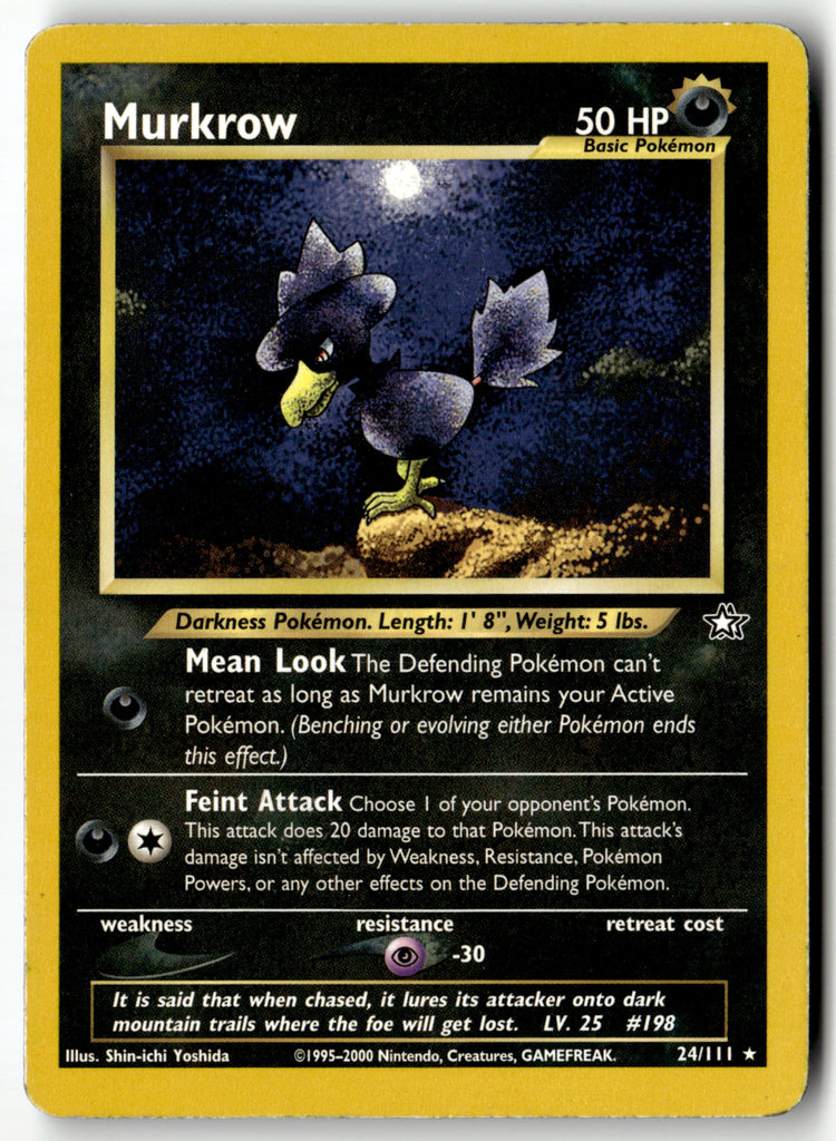 Pokemon - Murkrow 24 - Neo Genesis - Near Mint