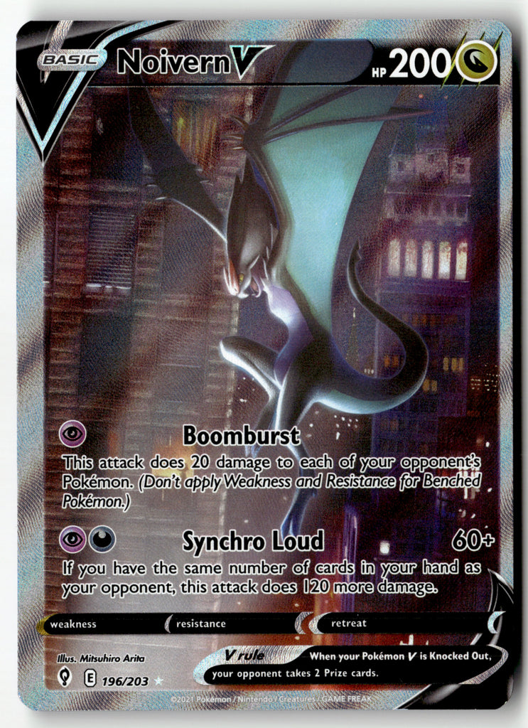 Pokemon - Noivern V 196 - Evolving Skies - Near Mint