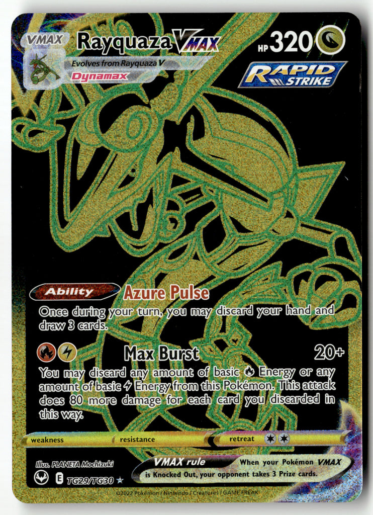 Pokemon - Rayquaza VMAX TG29 - Silver Tempest - Near Mint