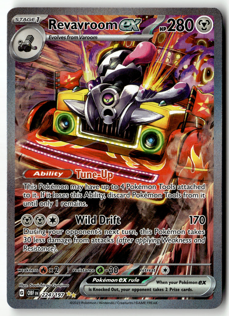 Pokemon - Revavroom ex 224 - Obsidian Flames - Near Mint