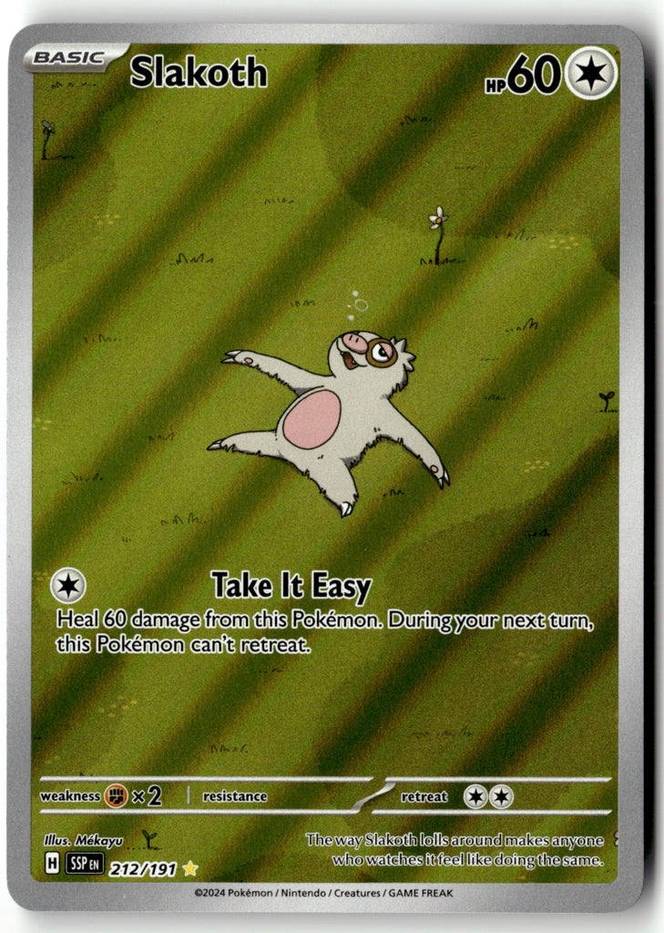 Pokemon - Slakoth 212 - Surging Sparks - Near Mint
