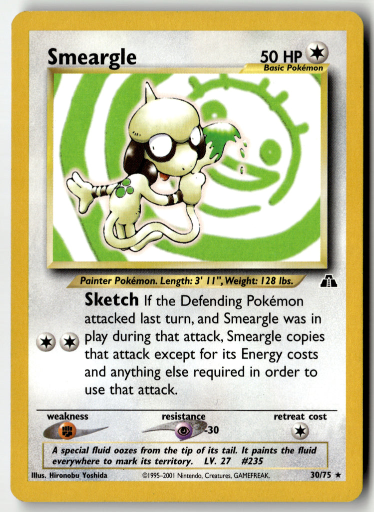 Pokemon - Smeargle 30 - Neo Discovery - Near Mint
