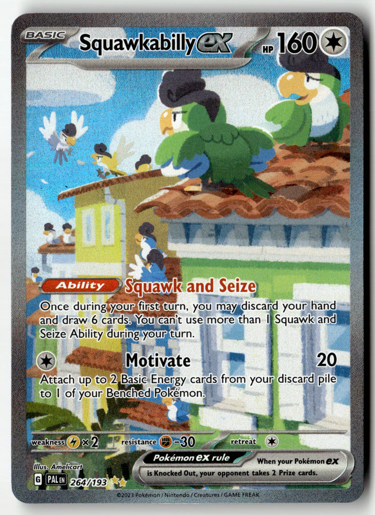Pokemon - Squawkabilly ex 264 - Paldea Evolved - Near Mint