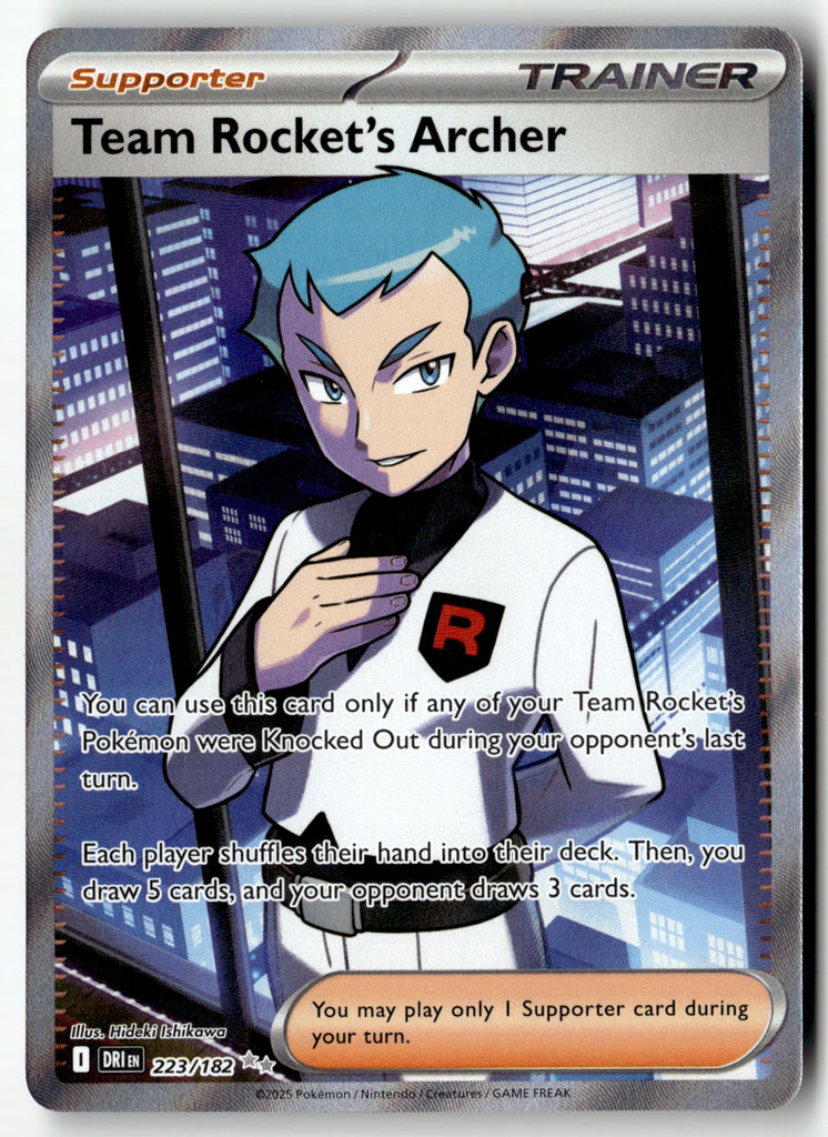 Pokemon - Team Rocket's Archer 223 - Destined Rivals - Near Mint