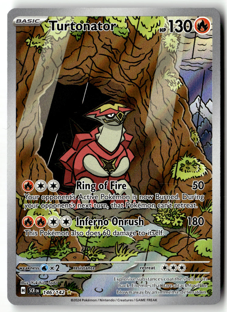 Pokemon - Turtonator 146 - Stellar Crown - Near Mint
