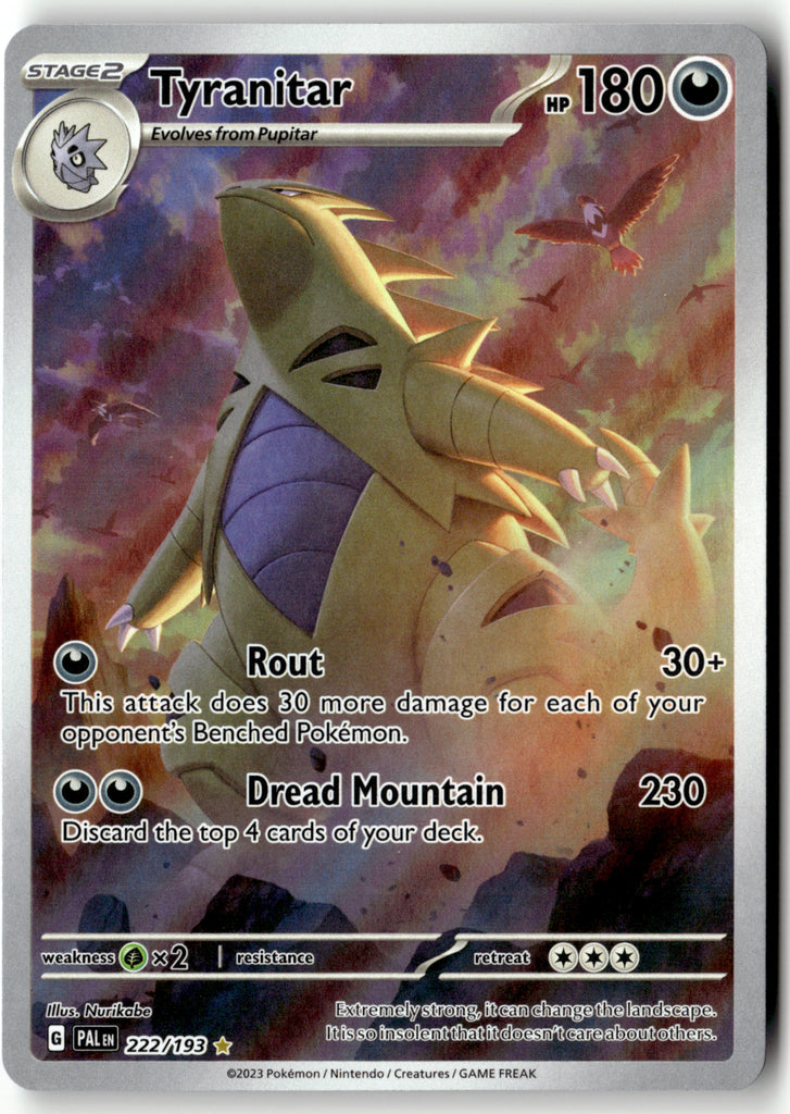 Pokemon - Tyranitar 222 - Paldea Evolved - Near Mint