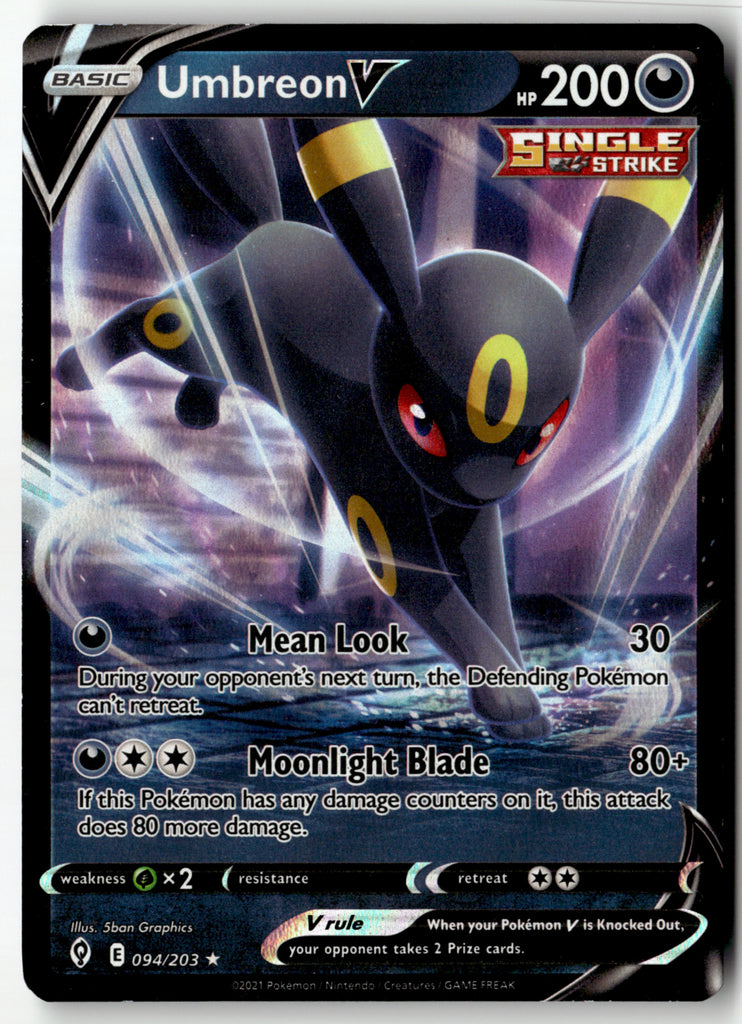 Pokemon - Umbreon V 094 - Evolving Skies - Near Mint